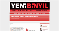 Desktop Screenshot of gazeteyenibinyil.com